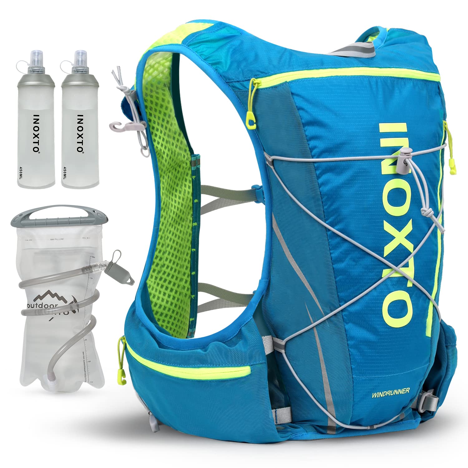 INOXTO Hydration Vest Pack with 1.5L Water Bladder Bag
