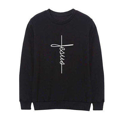 Jesus Letter Graphic - Pullover Hoodie