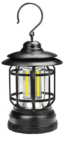 Retro Portable LED Camping Light with Dimming Capability