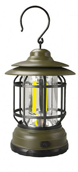 Retro Portable LED Camping Light with Dimming Capability