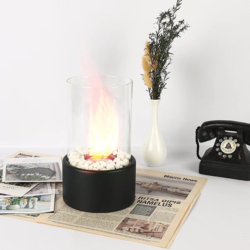 Glass Fire Lamp - Indoor & Outdoor